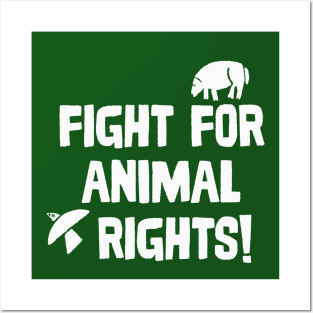 Fight for Animal Rights / Typography Design Posters and Art